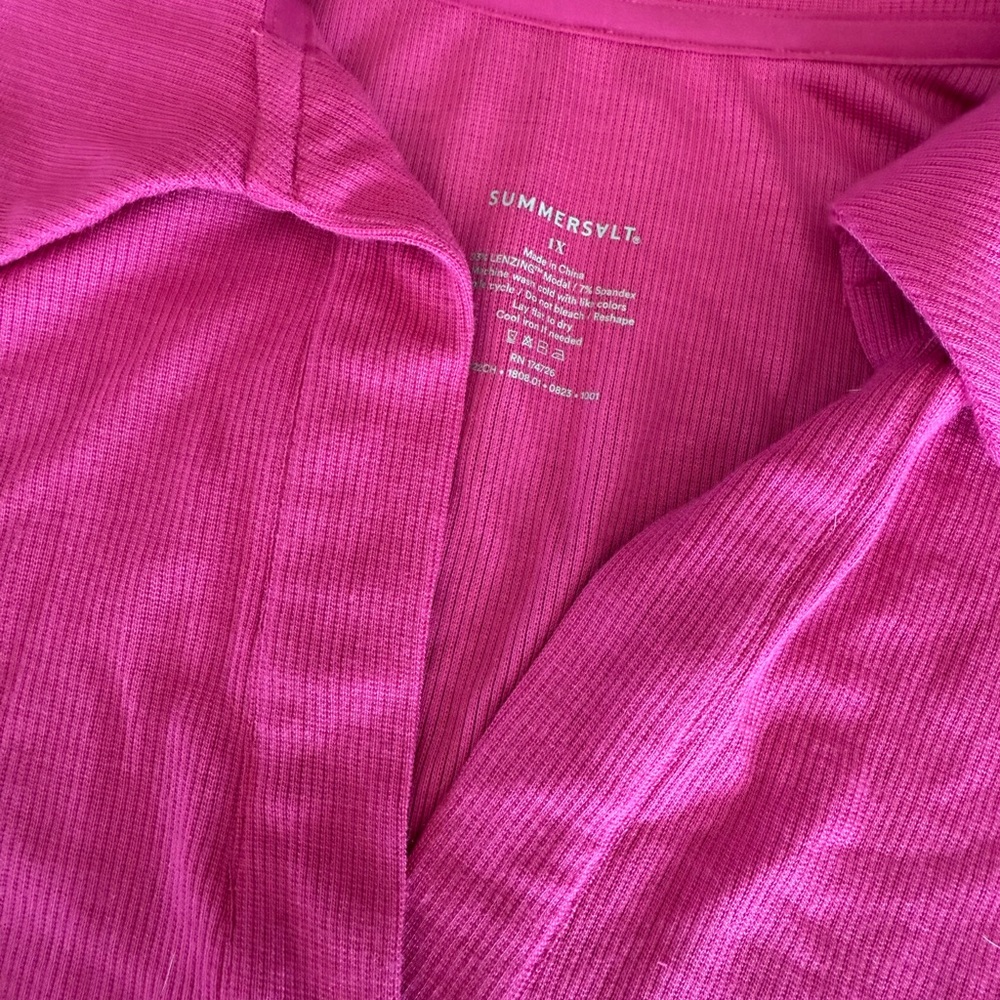 Summersalt The Essential Long Sleeve Collared Bodysuit 1X - Picture 3 of 3
